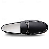 voordelige Casual loafers-Rode imitatieleren loafers voor heren, stijlvol instapmodel met comfortabele, zachte binnenzool, ideaal voor zakelijke, casual weekenden en reizen