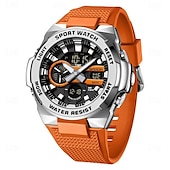 abordables Relojes digitales-SANDA Hombre Reloj Digital Al Aire Libre Deportes Táctico Reloj de Muñeca Luminoso Cronómetro Despertador Calendario Silicona Reloj