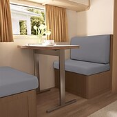 economico Copridivano-Copricuscini per dinette per camper in seta di latte elasticizzata e impermeabile, dal design spesso, resistente e antiscivolo, facili da pulire, adatti a tutte le stagioni, per sedili di camper.