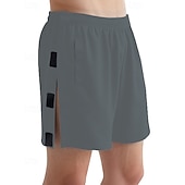 baratos Shorts de moletom-Homens calções atléticos Shorts rasgados Shorts de moletom Calção Shorts de verão Bolsos Cintura elástica Com Cordão Tecido Conforto Respirável Curto Ao ar livre Esportes Clássico Casual Preto Branco