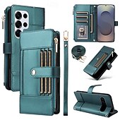 Недорогие Чехлы для Samsung-чехол для телефона samsung galaxy s24 s23 s22 s21 ultra plus a55 a35 a25 a15 5g a54 a34 a14 a73 a53 a33 a23 a13 a72 a52 a42 a32 a22 a12 a02 чехол-кошелек с подставкой-держателем на молнии защитный