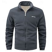 olcso Fleece és 3 az 1-ben dzsekik-Férfi Vjetrovka Planinarska jakna Planinarska jakna od flisa Tél Szabadtéri Termikus Polár zsekik Stétszürke Fekete Piros Sötétkék