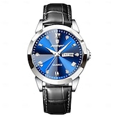 economico Orologi meccanici-Orologi da uomo di lusso, alla moda, originali, al quarzo, da polso, impermeabili, luminosi, con data e settimana.