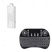 baratos Boxes de TV-Novo dongle mini tv stick h96 max rk3518 2025, caixa de tv inteligente android 14, 2gb, 16gb, 8gb, wifi6 bt, 4k hd, reprodutor de mídia com voz do Google, controle remoto por giroscópio, decodificador