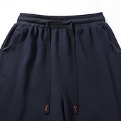 ieftine Pantalonii-Bărbați Παντελόνι πεζοπορίας Palton de iarnă Pantaloni din lână Pantaloni termici Iarnă Toamnă În aer liber Fit regulat Cald Pantaloni Buzunar Talie elastică Gri Închis Negru Camping / Drumeții