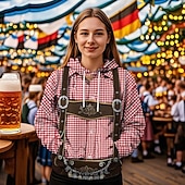 cheap Hoodies-Hoodie Print Casual Bavarian Bishop Sleeve Front Pocket Graphic for Women's Adults' 3D Print  for Carnival Oktoberfest Beer Vacation Party