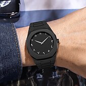 abordables Relojes de Cuarzo-Reloj de pulsera de silicona para hombre y mujer, informal, sencillo, resistente al agua, moderno y versátil, de cuarzo.