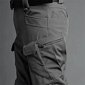 preiswerte Unterteile-Herren Cargohosen Wanderhosen Regenhose zum Wandern Außen Normale Passform Wasserdicht Winddicht Schnelltrocknend Leicht Hosen Tasche Elastischer Bund Schwarz Armeegrün Camping / Wandern Golfspiel