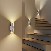 cheap Puck Lights-1 Pc Led Charging Puck Lights Spotlight, Sensor  Night Light, Usb Charging, Three Color Dimming, Magnetic Installation, No Need For Wiring Or Punching Hole