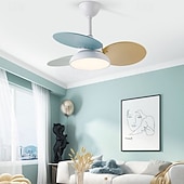 cheap Ceiling Fan Lights-Nordic Style Metal Ceiling Fan LED Ceiling Light for Children&#039;s Bedroom