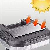 economico Applique per esterni-Lampada da parete solare con testa pieghevole da 120 cm, rilevamento a infrarossi remoto, 3 modalità di illuminazione, pannello solare efficiente impermeabile IP65, 1 pezzo