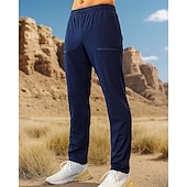billiga Botten-Herr Vandringsbyxor vandringsbyxor Utomhus Normal Vattentät Snabb tork Lättvikt Andningsfunktion Byxa Elastisk midja Svart Marinblå Camping / vandring Golf Löpning S M L XL XXL