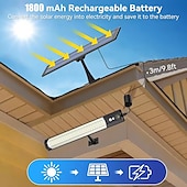 voordelige Wandverlichting buiten-316led buitenzonnestraatverlichting met 3 meter kabel, led split landschap patio tuinverlichting met afstandsbediening, camping buitenzonneschijnwerper, zonne-energie, USB-oplaadbaar, 1 stuk