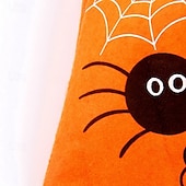 levne Halloweenové závěsné a stolní dekorace-Halloweenské koledovací tašky pro děti, netkané tašky na bonbóny s uchy, opakovaně použitelné dárkové tašky na halloweenské dárky a rekvizity.