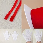 levne Doplňky-Kočka v klobouku Kočka Rukavice Sada příslušenství Vysoký klobouk Postavy z pohádek cosplay Filmové kostýmy for Unisex Dospělé předvečer Všech svatých Karneval Světový den knihy Výkon Vzdělávac