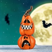 お買い得  ハロウィン-新しいハロウィーンの創造的な魔女の黒猫のカボチャの頭の樹脂の小さな装飾品デスクトップの雰囲気のアレンジメントの装飾