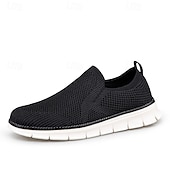 economico Sneakers da uomo-scarpe slip-on da uomo in similpelle beige con inserti in mesh – scarpe comode, leggere e traspiranti per l&#039;uso quotidiano, i viaggi e le attività rilassanti del fine settimana