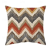 cheap Vintage Style-Geometric Western Vintage Decorative Toss Pillows Cover 1PC Soft Square Couch Cushion Case Pillowcase for Bedroom Livingroom Sofa Chair