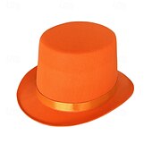 abordables Sombreros de fiesta-Sombrero de mago para espectáculos, sombrero Lincoln, sombrero alto de espectáculo, sombrero de jazz retro de 13 cm, estilo británico, combinable.