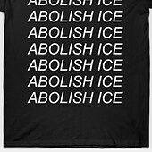 ieftine Umor &amp; Citate tricou-Pentru femei Tricou Tee Top Scrisă Modă Modern Manșon scurt Stil Nautic Topuri obișnuite Zilnic Sport Imprimeu Negru Vară ABOLISH ICE