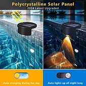 economico Luci subacquee-4/8 pezzi di luce solare per piscina, luce solare RGB per recinzione, luce per scale a LED per esterni, illuminazione decorativa per recinzione, parete del cortile, patio