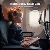 abordables Soporte para móvil-Imprescindibles para viajar en avión: soporte universal para teléfono manos libres para volar con rotación de 360 grados, accesorio imprescindible para viajar en avión, soporte para teléfono para