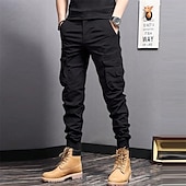 cheap Bottoms-Men&#039;s Cargo Pants Hiking Pants Trousers hiking trousers Outdoor Regular Fit Waterproof Windproof Quick Dry Lightweight Pants / Trousers Pocket Black Army Green Camping / Hiking Golf Running S M L XL