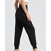 olcso Futó nadrág és leggings-Női Tréningnadrág melegítőalsók Zsinór Alsók Szabadtéri Sport &amp; Szabadtéri Hétköznapi Elasztikus Tenisz Golf Futás Normál sportruházat Sportruházat Egyszínű Fekete Lóhere Khakizöld