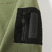 cheap Tactical Hoodie-Men's Hoodie Pullover Hoodie Sweatshirt Black Army Green Blue Dark Gray Beige High Neck Plain Zip Up Zipper Sports &amp; Outdoor Daily Holiday Cool Designer Sportswear Winter Clothing Apparel Hoodies