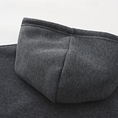 economico felpe con cappuccio da uomo di base-Per uomo Felpa con cappuccio Felpa con cappuccio a zip intera Rosso e nero Nero Rosso Grigio chiaro Grigio scuro Con Cappuccio Blocco di colori Patchwork Sport &amp; Outdoor Quotidiano Ferie Poliestere