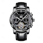 economico Orologi meccanici-Orologio da uomo con tourbillon meccanico automatico, orologio sportivo di lusso in acciaio inossidabile.
