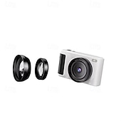 preiswerte Digitalkamera-hochauflösende Digitalkamera 1500 mAh 16-facher Zoom optional Retro 2,8 Zoll Klappbildschirm 64 Megapixel 4K HD-Video Weiß Schwarz Silber für Freund und Freundin