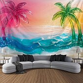 Strand Palme hängende Wandteppich Wandkunst große Wandteppich Mural Dekor Fotohintergrund Decke Vorhang Wohnraum Schlafzimmer Dekoration preiswerte Landschaftsteppich-Strand Palme hängende Wandteppich Wandkunst große Wandteppich Mural Dekor Fotohintergrund Decke Vorhang Wohnraum Schlafzimmer Dekoration