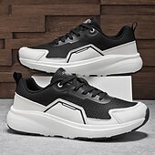 Χαμηλού Κόστους Ανδρικά Sneakers-Ανδρικά πλεκτά mesh αθλητικά παπούτσια με μπλε σόλα σε αντίθεση – ελαφριά και αναπνεύσιμα αθλητικά παπούτσια για τρέξιμο, καθημερινή προπόνηση, ταξίδια στην πόλη και ενεργό τρόπο ζωής.