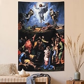 halpa Uskonnollinen kudos-Keskiajan Gobeliini Keskiajan Roikkuu Gobeliini Suuri Gobeliini Maalauksellinen Koriste Valokuva Tausta Peitto Verho Koti Makuuhuone Olohuoneen Koristus