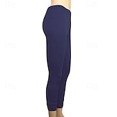 olcso Sima leggings-Női Nadrágok Leggingek Utcai sikk Alkalmi Teljes hossz Természetes Sima Rugalmas derék kellemes Szabadtéri Kényelmes Szabadtéri Sportruházat Szabadság Bíborvörös Stétszürke Kék tó Bor Ősz Normál