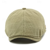 levne Pánské klobouky-Pánské PLacatá čepice Klobouk Ascot Novinářský klobouk Černá Světle zelená Polyester Módní Na běžné nošení ulice Denní Pléd Nastavitelná Proti sluci Prodyšné