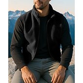 preiswerte Westen-Herren Wanderweste Ärmellos Weste Außen Thermowarm Atmungsaktiv Leicht Winter Reißverschluss Polyester Schwarz Armeegrün Rot Jagd Angeln Klettern