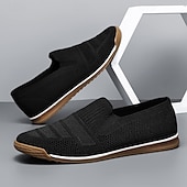 preiswerte Herrenpantoletten &amp; -slipper-Herren-Slipper aus Strick, atmungsaktives Obermaterial aus Webstoff mit flexibler Gummisohle, bequem und leicht für Sommer, Strand und Autofahren