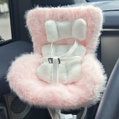 cheap Doll Clothing &amp; Accessories Sets-Doll Car Seat for 17cm Dolls with Air Vent Clip and Desktop Stand Cute and Functional Car Ornament for Blind Box Doll Fans