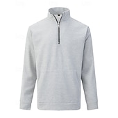 economico Tute da ginnastica-Per uomo Tuta da Ginnastica Pantaloni da Tuta Pista superiore Tasca con cerniera Tinta unita Completo Abbigliamento Autunno Nero Bianco Palestra Athleisure Corsa Antivento Manica Lunga Sport