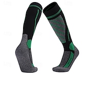 abordables Accesorios para deportes y aire libre-1 Par Hombre Mujer calcetines de lana merino Calcetines de senderismo Calcetines para correr Mantiene abrigado Transpirable Anti ampollas Grueso Invierno Al aire libre Sobre la pantorrilla Retazos