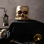 economico Halloween-fioriera scheletro chic - costruzione in poliresina resistente e impermeabile, versatile per interni &amp;decorazioni per esterni con piante, fiori e caramelle perfette per un Halloween spettrale e una