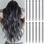 levne Clip in Extensions-Barevné prodlužování vlasů clip-in 12 kusů blond