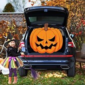levne halloweenské nástěnné tapisérie-Halloweenská pochoutka do kufru auta, dekorace auta s duchy, halloweenské dekorace, halloweenská látková dekorace auta, halloweenská dekorace do kufru auta, dekorace s duchy a dýní, tapeta na zeď
