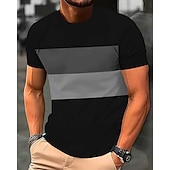 ieftine tricouri de bază-Bărbați Tricou Tricouri Cămașă cu mânecă scurtă Tee Top Manșon scurt Stil Nautic Vară Bloc Culoare Modă Designer De Bază Peteci Vacanță Stradă Ieșire Galben Rosu Portocaliu Top tricou pentru bărbați