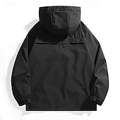 preiswerte Wasserdichte Jacken-Herren Windjacke Wanderjacke Regenmantel Außen Wasserdicht Winddicht Wanderoutfits Wanderbekleidung Frühling Herbst Oberteil Camping / Wandern / Höhlenforschung Laufen Schwarz Purpur Grün