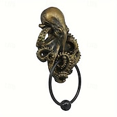 abordables Halloween-Heurtoir de porte pieuvre en résine non électrique - figurine décorative sur le thème d&#039;Halloween pour une utilisation intérieure/extérieure dans différents types de pièces