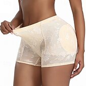 cheap Waist Trainer-Women&#039;s Shapewear Fashion Pure Color Lace Shorts Daily Sleeveless Black Beige Summer Spring Fall Winter Slim