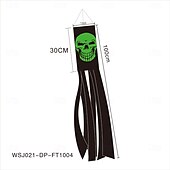 cheap Halloween Wall Tapestries-Halloween Ghost Windsock Night Light Spooky LED Hanging Decoration with Ghostly Glow Waterproof and Weather-Resistant for Outdoor Yard, Porch, or Garden Decor Perfect for Halloween Night Atmosphere